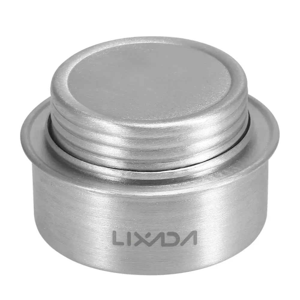 Camping Stove Portable Mini Aluminum Alloy Alcohol Stove with Lid