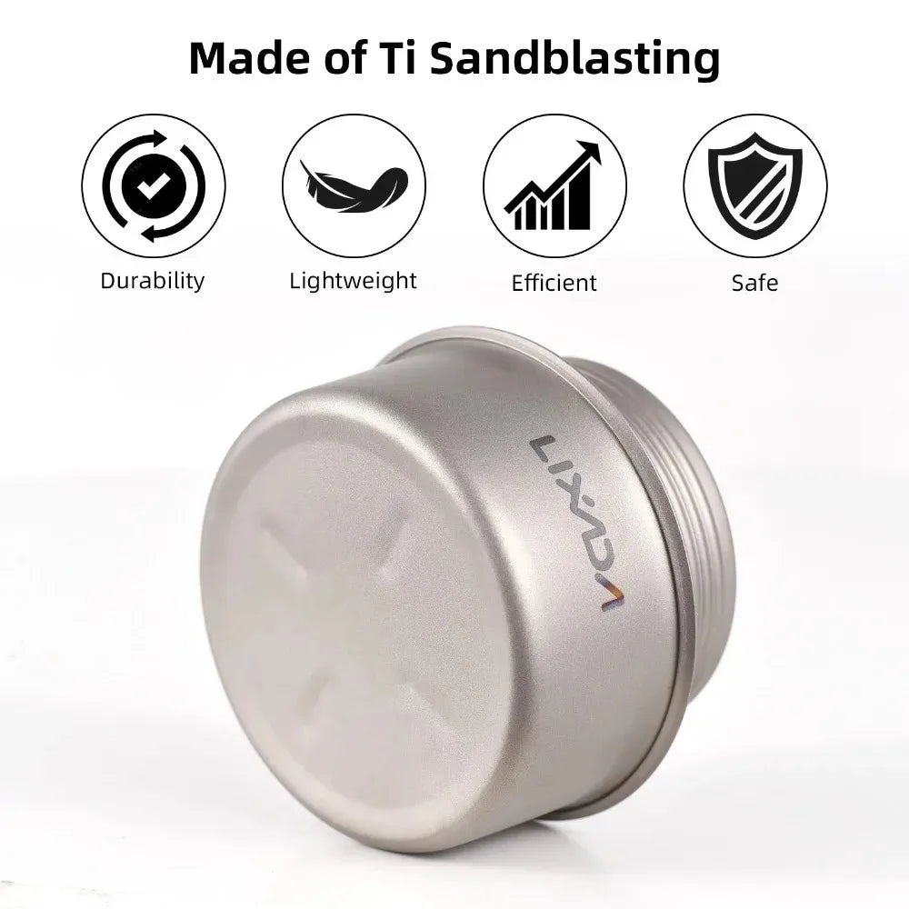 Camping Stove Portable Mini Aluminum Alloy Alcohol Stove with Lid