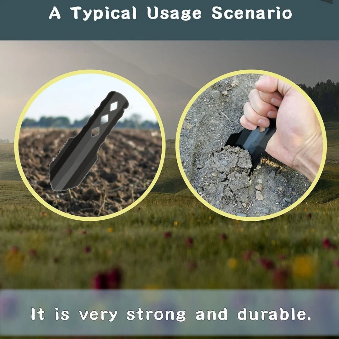 Ultralight Backpacking Trowel Shovel Small Potty Multitool with Longer